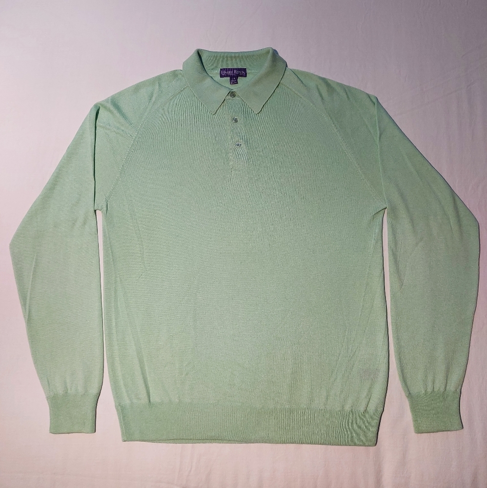 Harry Rosen long sleeve shirt in MINT GREEN